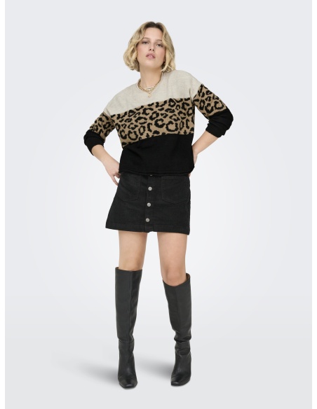 Pull Léopard Moonbeam ONLJADE ONLY - 1 | TOPS